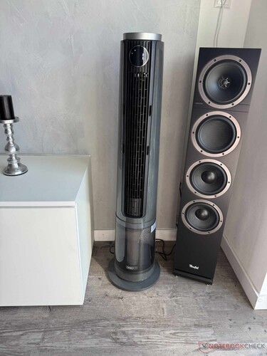 Le Dreo TurboCool 765S mesure environ 1,1 m de haut.