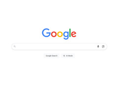Capture d'écran de la page d'accueil de Google Search d'un utilisateur sur X qui montre le nouveau bouton AI Mode. (Source de l'image : @glenngabe sur X)