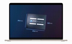 Le MacBook Air est plus performant grâce à AirJet Mini. (Image : Apple / Frore Systems, édité)