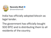 Au lieu d'une interdiction, l'Inde veut maintenant taxer les crypto-monnaies à 30 % et en faire une monnaie légale