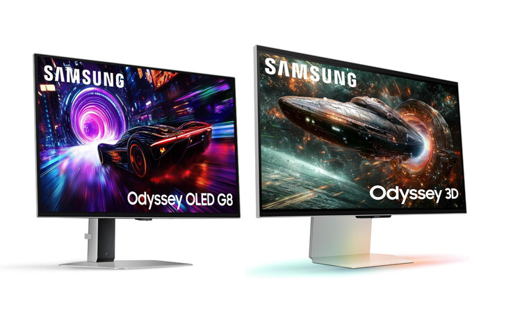 L'Odyssey G81SF et l'Odyssey 3D G90XF de gauche à droite. (Source de l'image : Samsung)