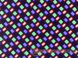 Des sous-pixels OLED nets de la couche brillante