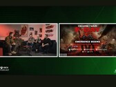 Une capture d'écran du podcast de Xbox montrant la pochette de Gears of War ainsi que le logo de la PS5 