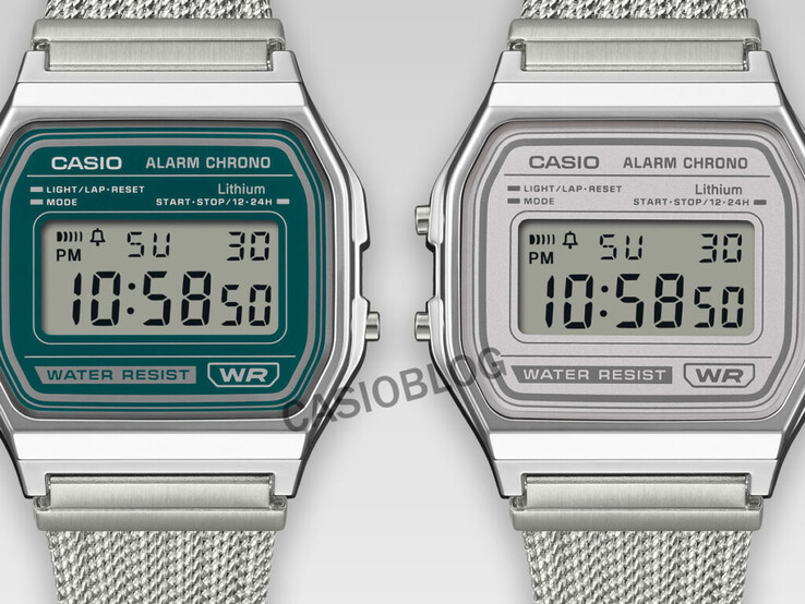 Les Casio A158WEM-3 et A158WEM-7. (Source de l'image : Casioblog)