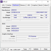 IdeaPad S940 - CPU-Z : carte-mère.