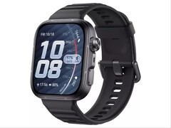 Rendu non officiel de la Huawei Watch Fit 5 Pro en noir.