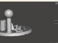 Diamètre de la boule Scanbench mesuré dans MeshMixer