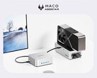 Le MACO est proposé à partir de 278 dollars en Chine. Photo : le mini PC avec une configuration eGPU. (Source de l'image : Aoostar - édité)