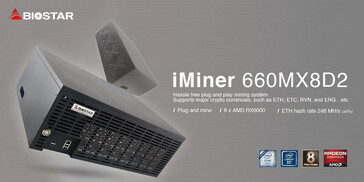 Biostar iMiner 660MX8D2. (Source : Biostar)
