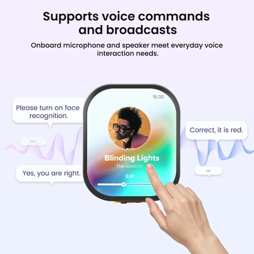 Un microphone et un haut-parleur intégrés offrent des fonctionnalités audio prêtes à l'emploi.
