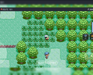 PokeDaisy jouant à un jeu Pokémon avec des superpositions d’écran supplémentaires