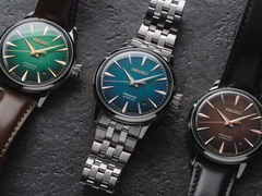 Les modèles Seiko Presage Cocktail Time HCB001J1, HCB002J1 et HCB003J1.