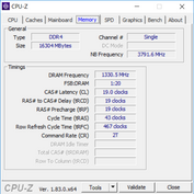 MSI GT63 Titan 8RG-046 - CPU-Z : mémoire vive.