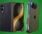 La fuite de l'étui Galaxy Z Fold 8 Wide (à gauche) et la fuite du modèle design de l'iPhone Ultra (à droite).