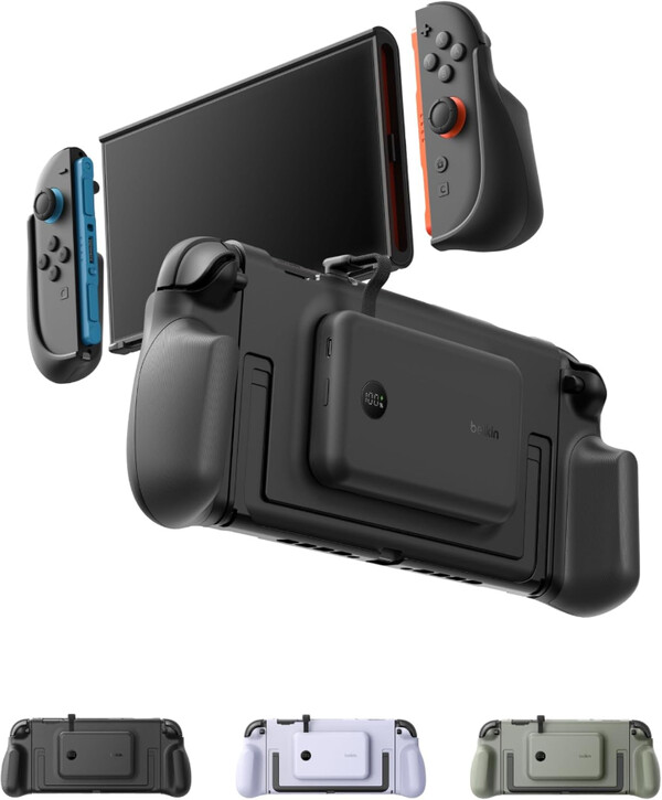 Le Belkin Charging Grip est disponible en trois couleurs avec les banques d'alimentation assorties.