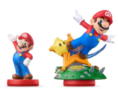 Une comparaison à l'échelle de l'ancien Amiibo Mario avec le nouvel Amiibo Super Mario Galaxy with Luma (source d'image : r/amiibo)