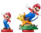 Une comparaison à l'échelle de l'ancien Amiibo Mario avec le nouvel Amiibo Super Mario Galaxy with Luma (source d'image : r/amiibo)