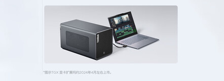 Support GPU externe du ThinkBook 14+ 2024 SE (Source de l'image : JD.com)