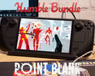 L'offre groupée Point Blank expirera le 4 septembre 2025. Illustration : Steam Deck avec Superhot. (Source de l'image : Humble Bundle et Notebookcheck - édité)