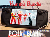 L'offre groupée Point Blank expirera le 4 septembre 2025. Illustration : Steam Deck avec Superhot. (Source de l'image : Humble Bundle et Notebookcheck - édité)