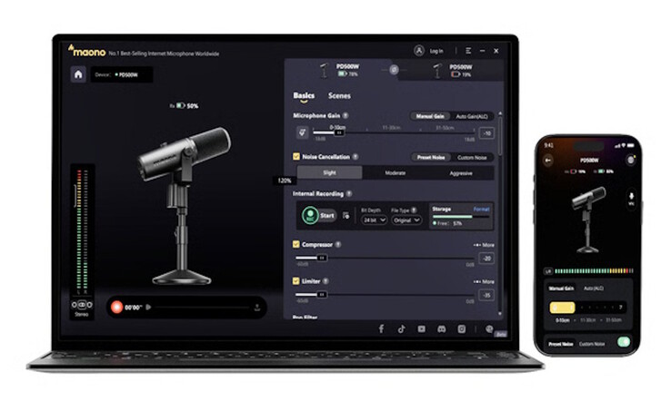 Le Maono PD500 est livré avec un logiciel permettant de créer des émissions au rendu professionnel.