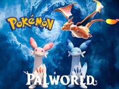Les Pokémon et les créatures de Palworld sont représentés (Source de l'image : Game Freak, Pocketpair avec modifications)