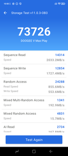 Test de stockage AnTuTu 11 (Image source : Screenshot - Sergey Tarasov - Notebookcheck)