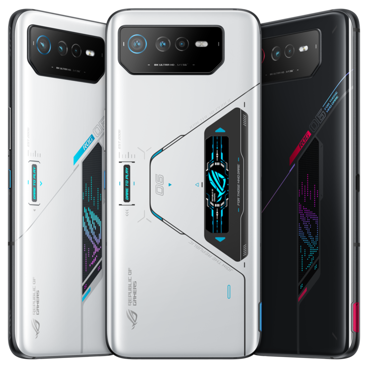 Asus ROG Phone 6 et ROG Phone 6 Pro (image via Asus)