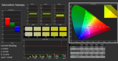 Calman ColorChecker : DCI-P3 - saturation