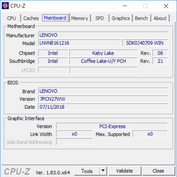 Lenovo IdeaPad 530S 15 IKB - CPU-Z : carte-mère.