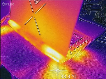 Omen X 17 - Relevé thermique de la ventilation (The Witcher 3).