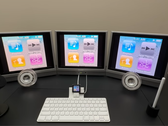 Une image de la configuration complète iPod Nano/3 moniteurs.