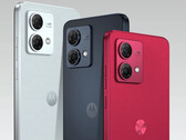 Le Moto G84 5G dans ses trois couleurs de lancement. (Source de l'image : @evleaks)