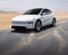 La nouvelle Tesla Model Y 2026 de couleur blanc nacré (Source de l'image : Tesla)