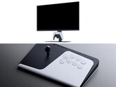Écran de jeu PlayStation (en haut), bâton de combat FlexStrike (en bas).