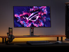 Le ROG Strix OLED XG27AQDPG est l&#039;un des quatre nouveaux moniteurs qu&#039;Asus a ajouté à son site web mondial aujourd&#039;hui. (Source de l&#039;image : Asus)