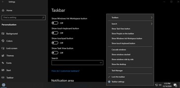 Les paramètres de la barre des tâches seront déplacés vers l'application Paramètres. (Source de l'image : Albacore sur Twitter)