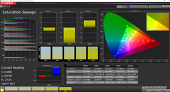 IdeaPad 320 - CalMAN : saturation.