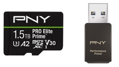 PNY dévoile les cartes microSD haute performance PRO Elite Prime et le lecteur de cartes Performance Prime. (Source de l'image : PNY)