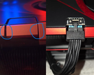 Le connecteur 12VHPWR sur le ASUS ROG Matrix RX 5090 (source d'image : r/Asus)