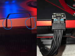 Le connecteur 12VHPWR sur le ASUS ROG Matrix RX 5090 (source d'image : r/Asus)