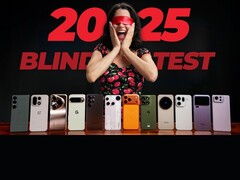 Une image montrant les téléphones phares de 2025 qui ont participé au test à l'aveugle (Source de l'image : Versus via YouTube ; édité)