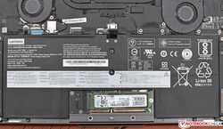 La batterie interne de 52 Wh du Lenovo ThinkPad S940.