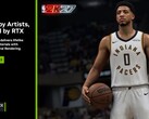 Une diapositive présentant la technologie DLSS 5 de Nvidia, avec NBA 2K27 au premier plan