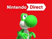 Yoshi en dessous du logo Nintendo Direct (Source : Nintendo of America avec modifications)