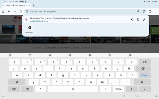 Clavier horizontal