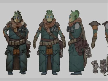 Image présumée d'un personnage rodien de Star Wars Eclipse. (Source de l'image : MP1st)