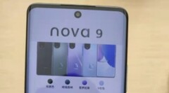 La première prise en main du Nova 9 ? (Source : ITHome)