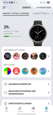 Application Amazfit Active 2