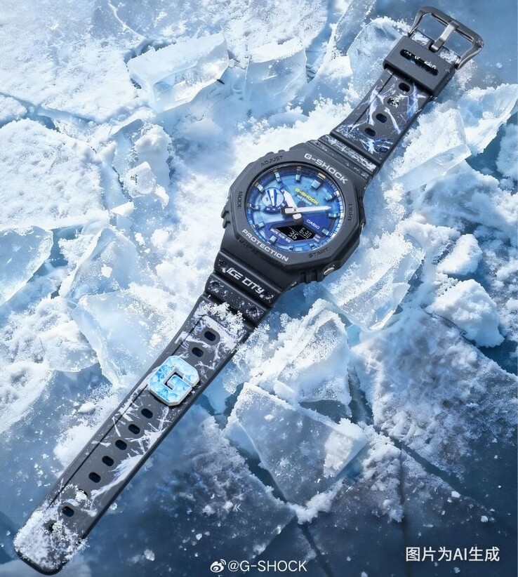 La montre Casio G-Shock GA-2100AS-2APRH. (Source de l'image : Casio)